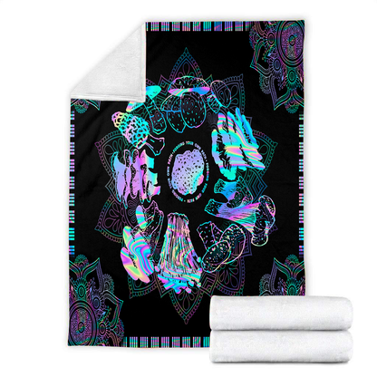 Mushroom 3D All Over Printed Blanket