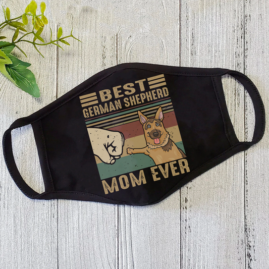 German Shepherd Dog Mom Vintage Face Mask DL