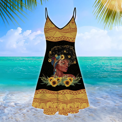 Afircan Culture Black Girl Summer Beach Dress SN16072103