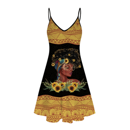 Afircan Culture Black Girl Summer Beach Dress SN16072103