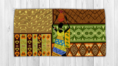 African Girl No 8 Summer Beach Towel NTN10072104