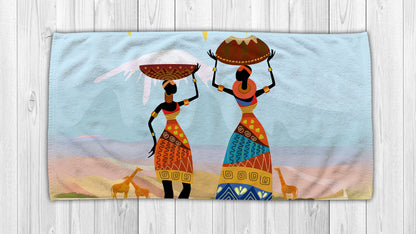 African Girl No 7 Summer Beach Towel NTN10072103