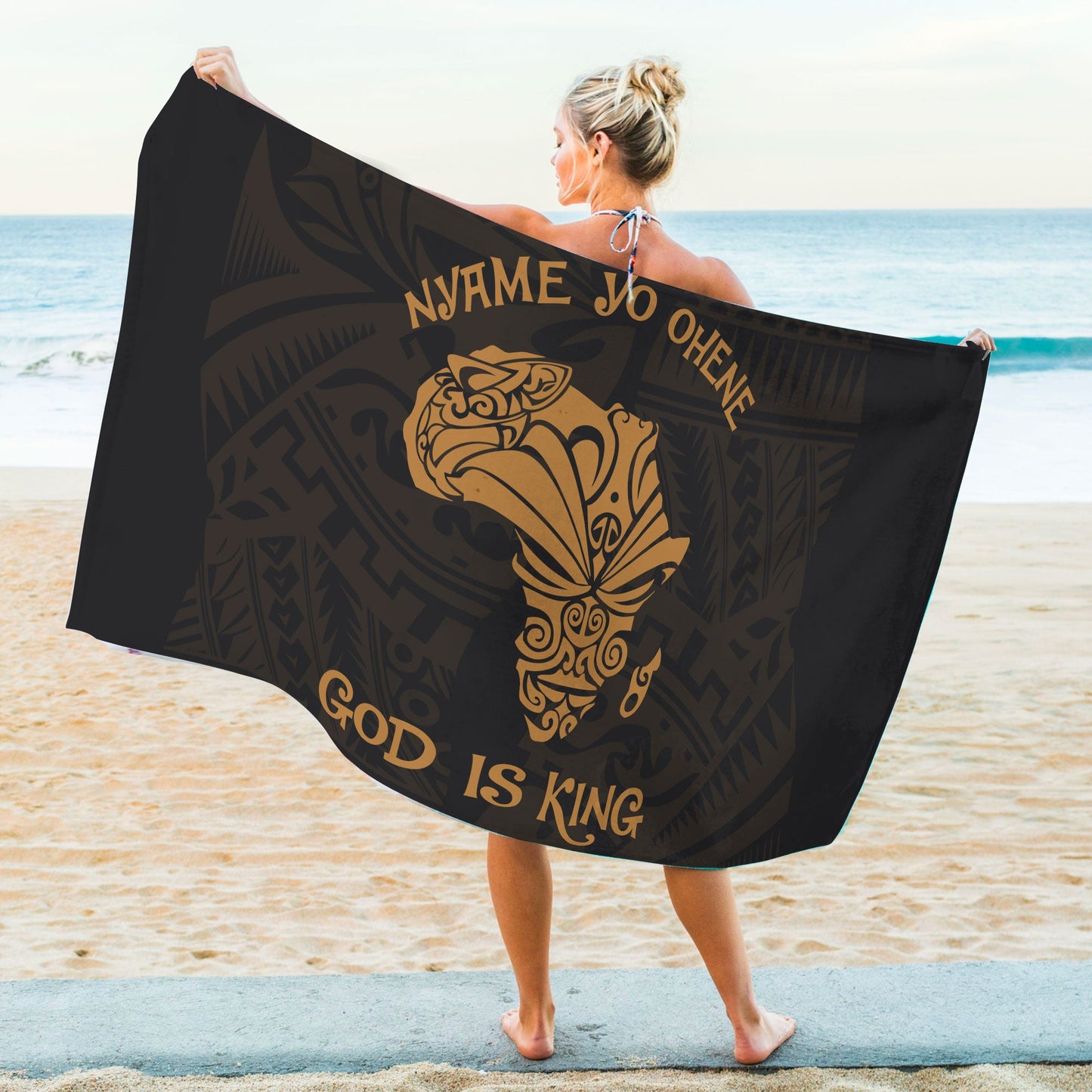 African Girl No 3 Summer Beach Towel NTN07042002