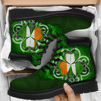 Premium 3D Celtic Ireland Shamrock Boots MEI