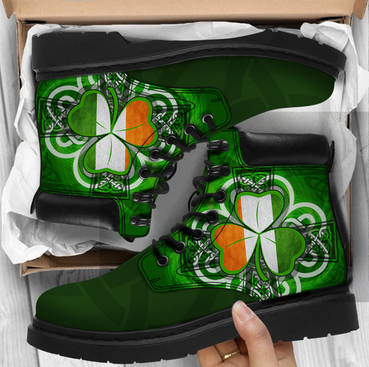 Premium 3D Celtic Ireland Shamrock Boots MEI