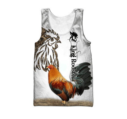 King Rooster Tattoo 3D Printed Unisex Shirts HHT23042105