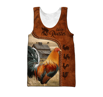 Personalized Rooster 3D Printed Unisex Shirts DA24042102
