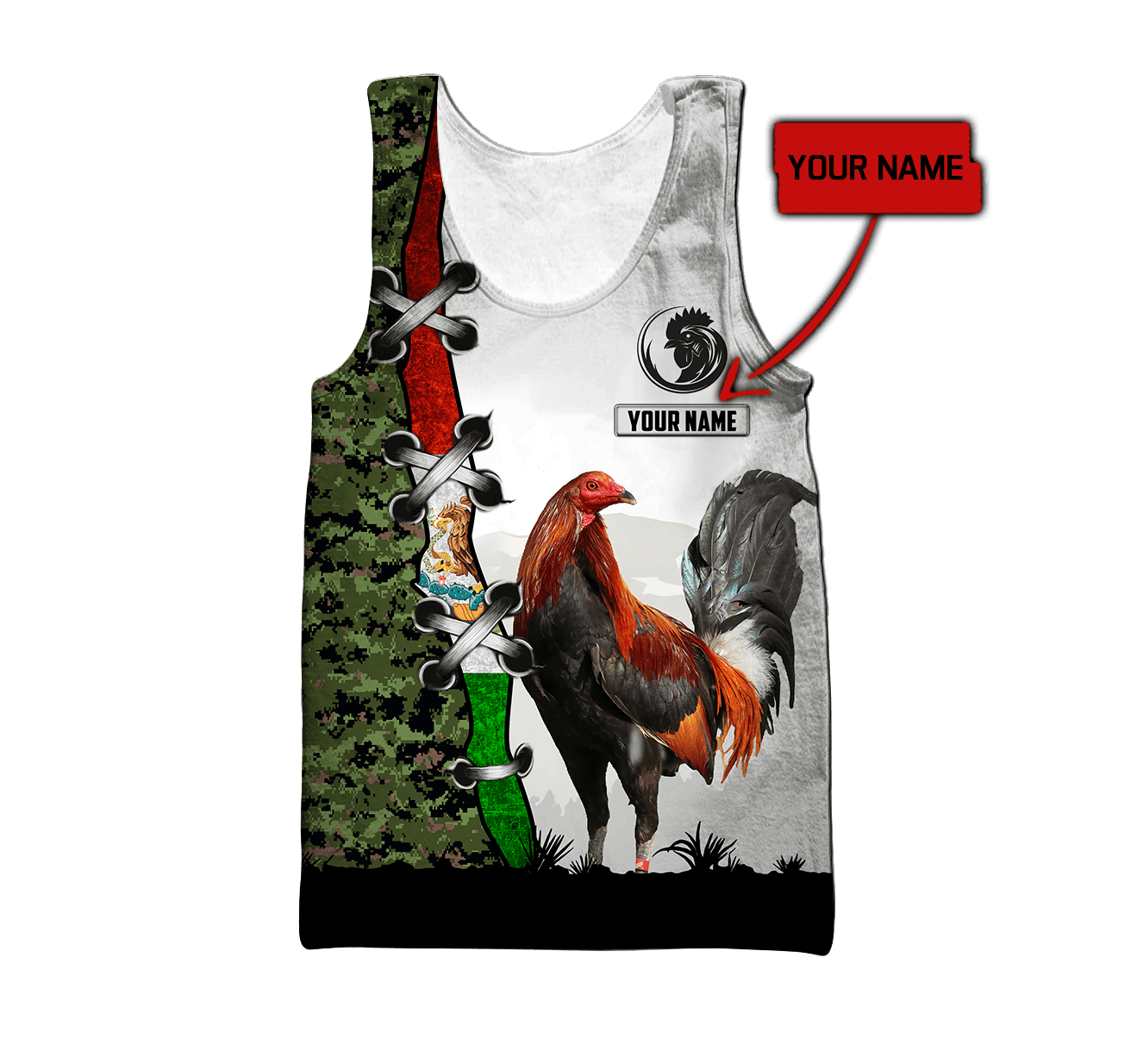 Personalized Mexican Rooster 3D Printed Unisex Shirts DD13052101