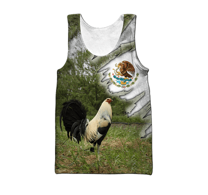 Mexican Rooster 3D Printed Unisex Shirts HHT13052107