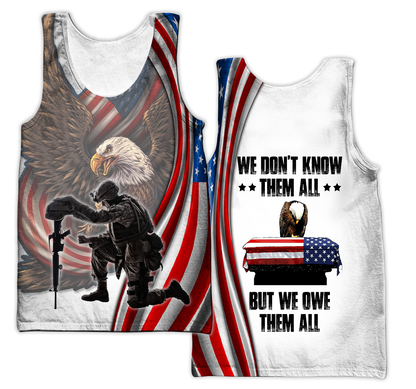 US Veteran 3D All Over Printed Unisex Hoodie