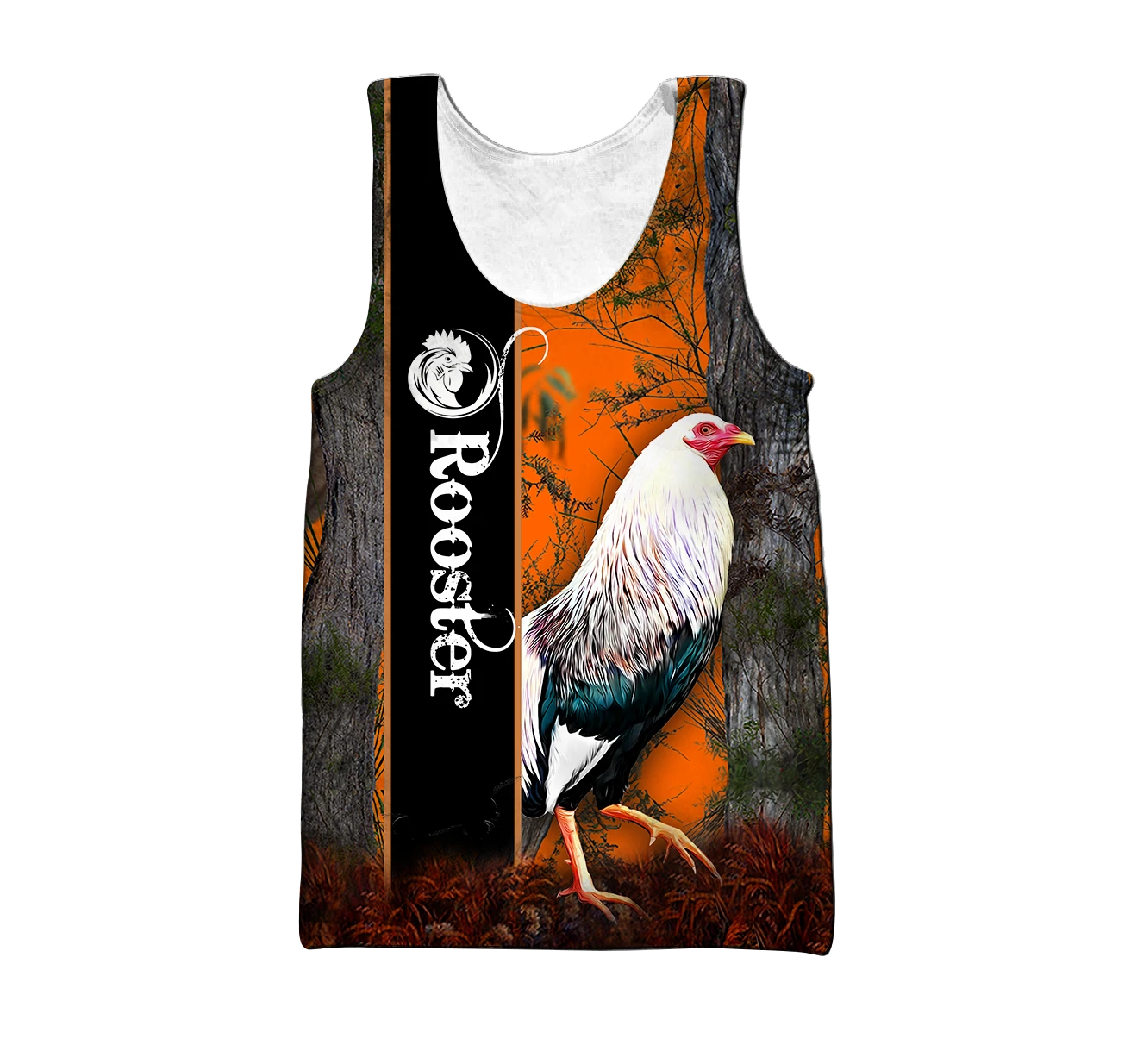 Premium White Rooster Camo 3D All Over Printed Unisex Shirts