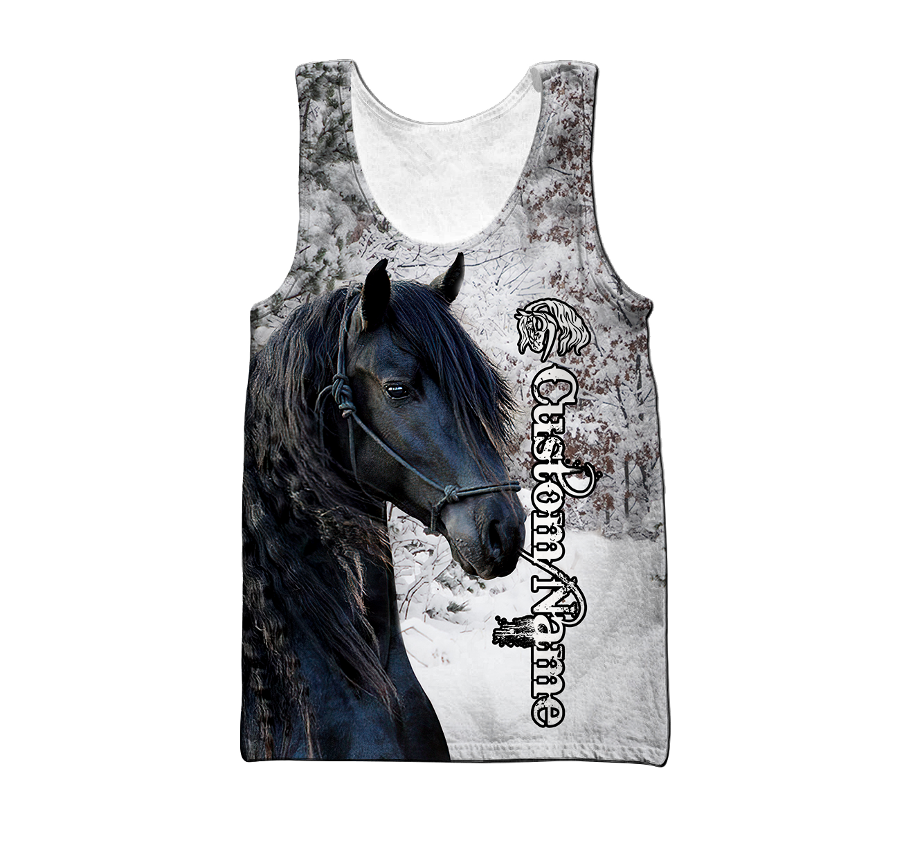Personalized Beautiful Friesian Horse 3D All Over Printed Shirts For Men And Women TNA11172008