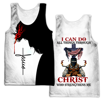 Unisex 3D All Over Printed Jesus Welder Shirts MEI