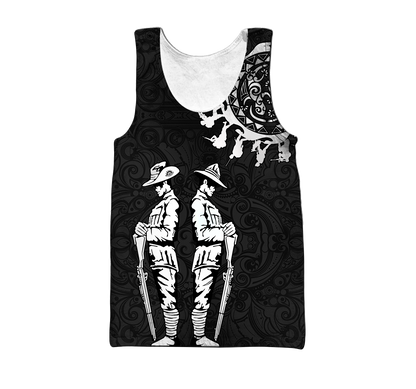 Amazing Polynesian Special Anzac Army Unisex Deluxe Hoodie ML