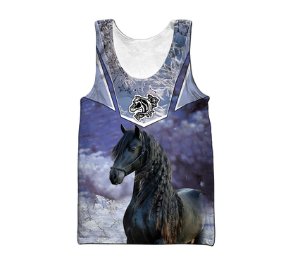 Beautiful Friesian Horse 3D All Over Printed Unisex Shirts MH23122004CL
