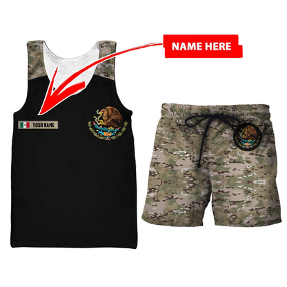 Mexico Coat Of Arms no02 Personalized Name 3D Unisex Shirts