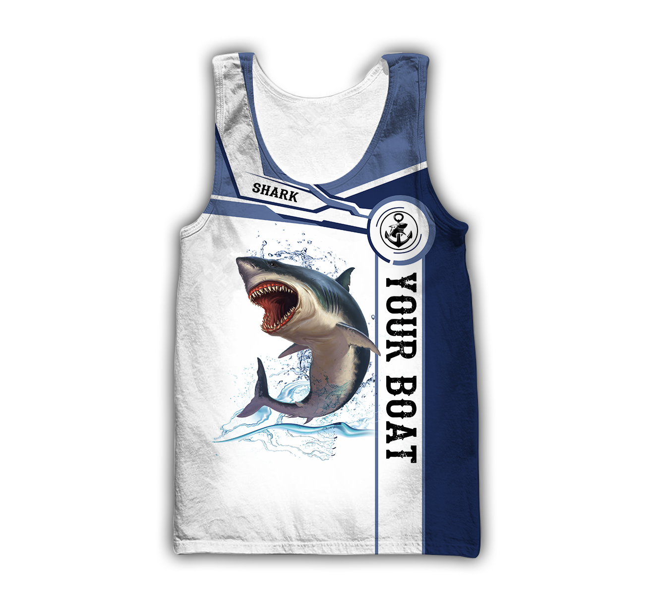 Custom name Shark fishing Catch and Release 3D Design print shirts