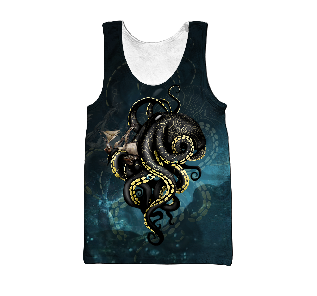 Premium Unisex Hoodie Kraken Octopus King of The Seven Seas IV ML