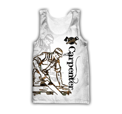 Personalized Name Carpenter 3D All Over Printed Unisex Shirts Tattoo