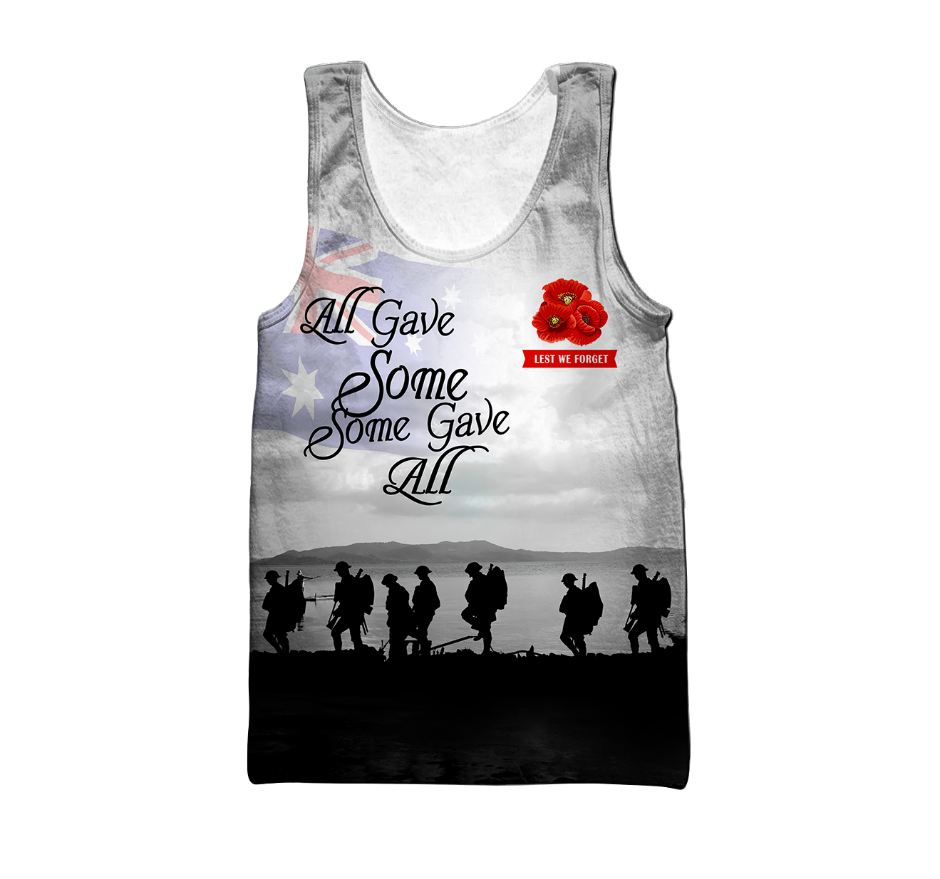 Premium Lest We Forget Anzac Day 3D All Over Printed