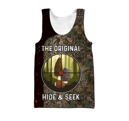 Mushroom hunter The original hide and seek 3d print shirts