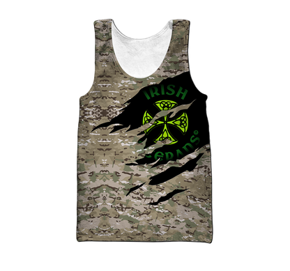 Irish Veterans - Persionalized Name 3D Hoodie Shirt For Men And Women
