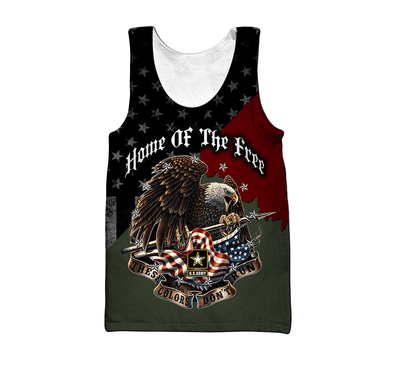 Home Of The Free US Veteran 3D All Over Printed Hoodie H