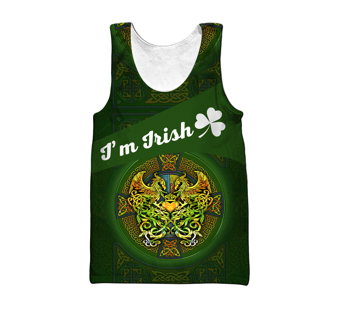 I'm Irish Celtic Phoenix Saint Patrick's Day 3D All Over Printed Shirts For Men And Women TN