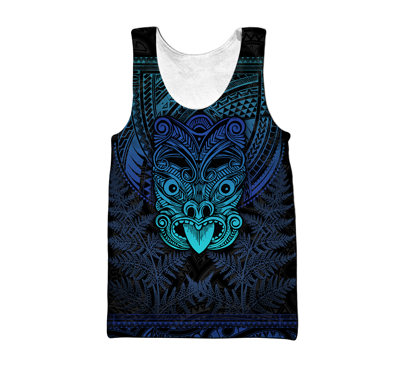 Maori Haka Dance Blue 3D Printed Unisex Shirts