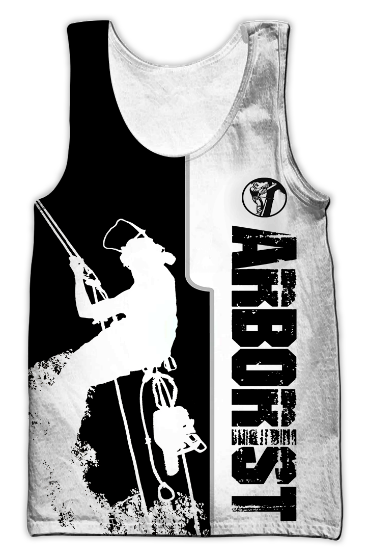 Premium Black And White Arborist All Over Printed Shirts For Men And Women MEI