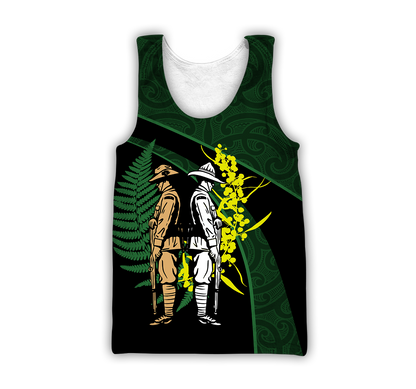 Tmarc Tee Anzac day custom name the ode Australia and Kiwi 3D print shirt