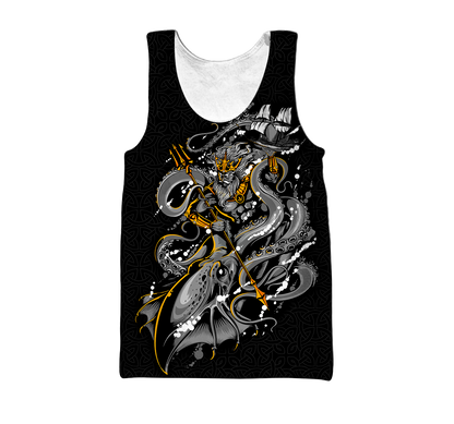 Premium Unisex Hoodie Kraken Octopus And Poseidon ML SN20022101