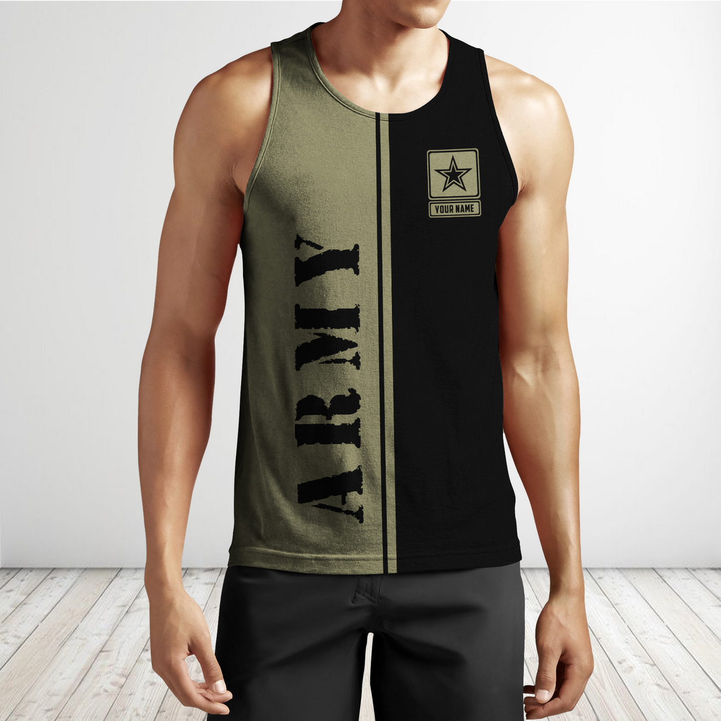 Custom name US Army Veteran Basic 3d printed shirts Proud Military