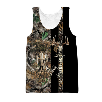 Premium Deer Hunting for Hunter Camo Forest 3D Printed Unisex Shirts