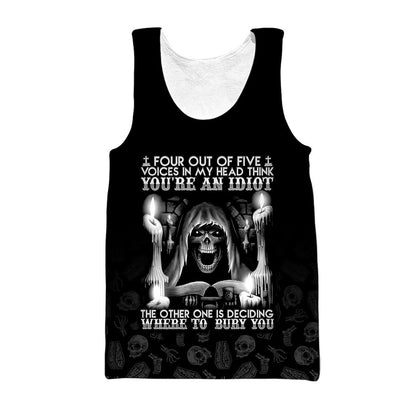 Customize Name Tattoo Skull Hoodie For Men And Women AM15042103