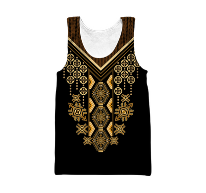 African Culture Dashiki Pattern Unisex Deluxe Hoodie ML