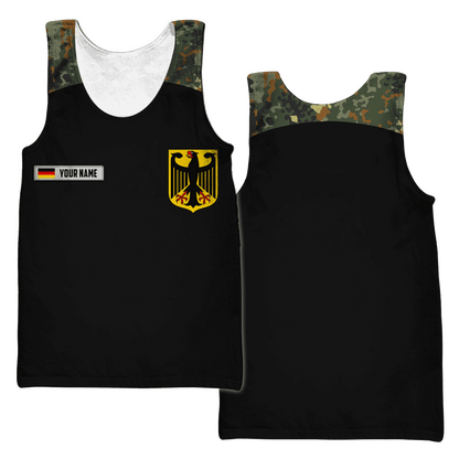Personalized name German Army Hoodie 3D All Over Printed Unisex Shirts