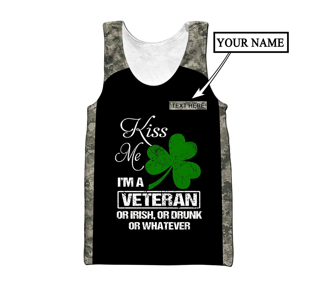 Irish Veterans - Persionalized Name 3D Hoodie Shirt For Men And Women