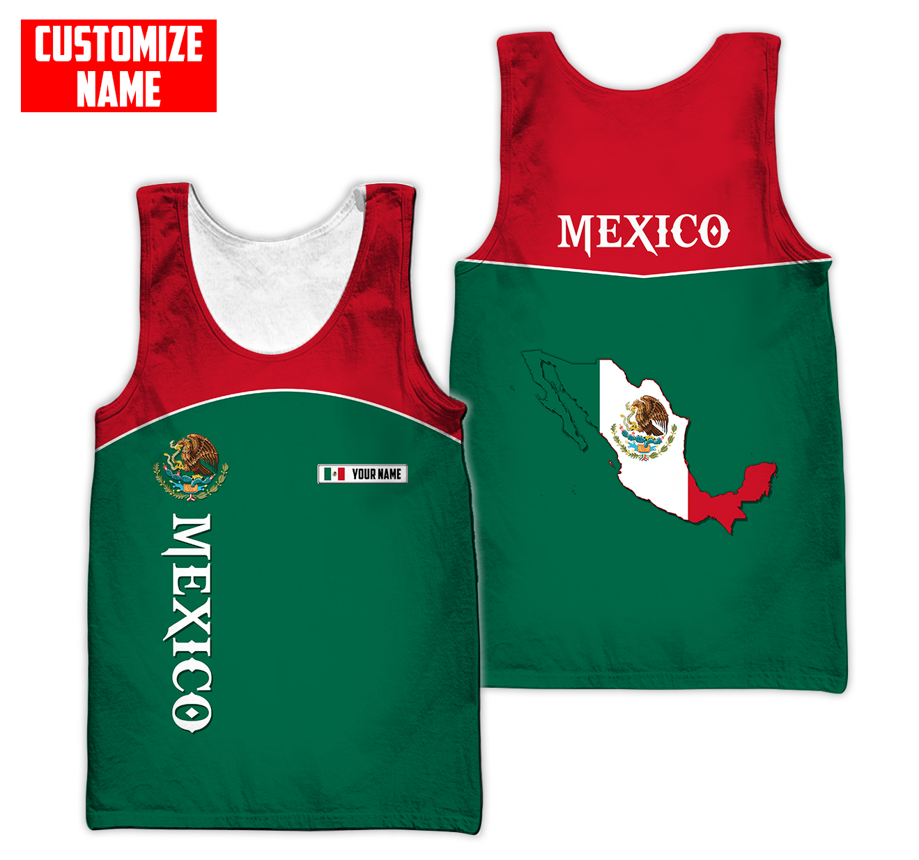 Persionalized Mexico 3D All Over Printed Unisex Shirts DQB26062102