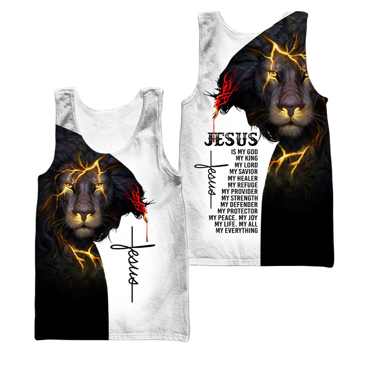 Faith in God Lion - Christian - 3D All Over Printed Style for Men and Women