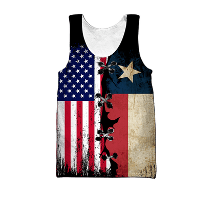 American Texas 3D All Over Unisex Hoodie