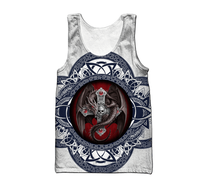 Premium All Over Printed Skull Dragon Shirts MEI