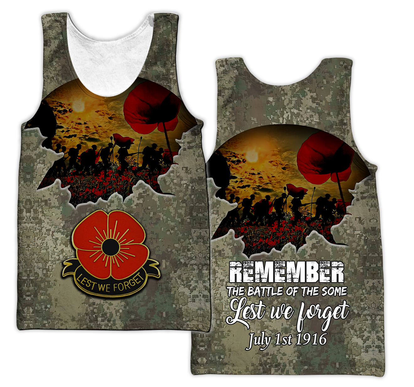 Premium Anzac Day 3D All Over Printed PL