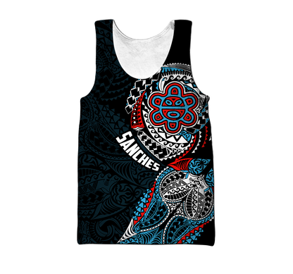 Customize Name Puerto Rico Tattoo Hoodie For Men And Women