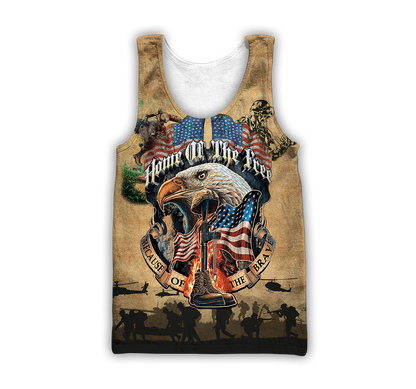 U.S Army veteran Home Free custom name design 3d print shirts Proud Military