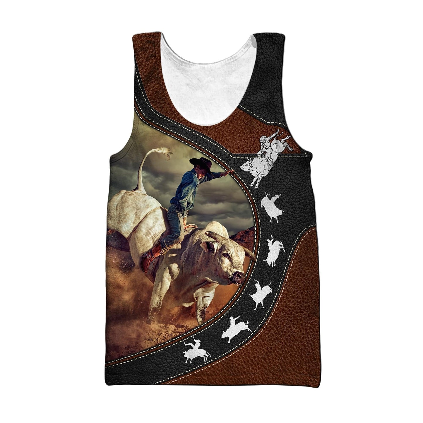 Personalized Name Bull Riding 3D All Over Printed Unisex Shirts Bull Rider Ver 3