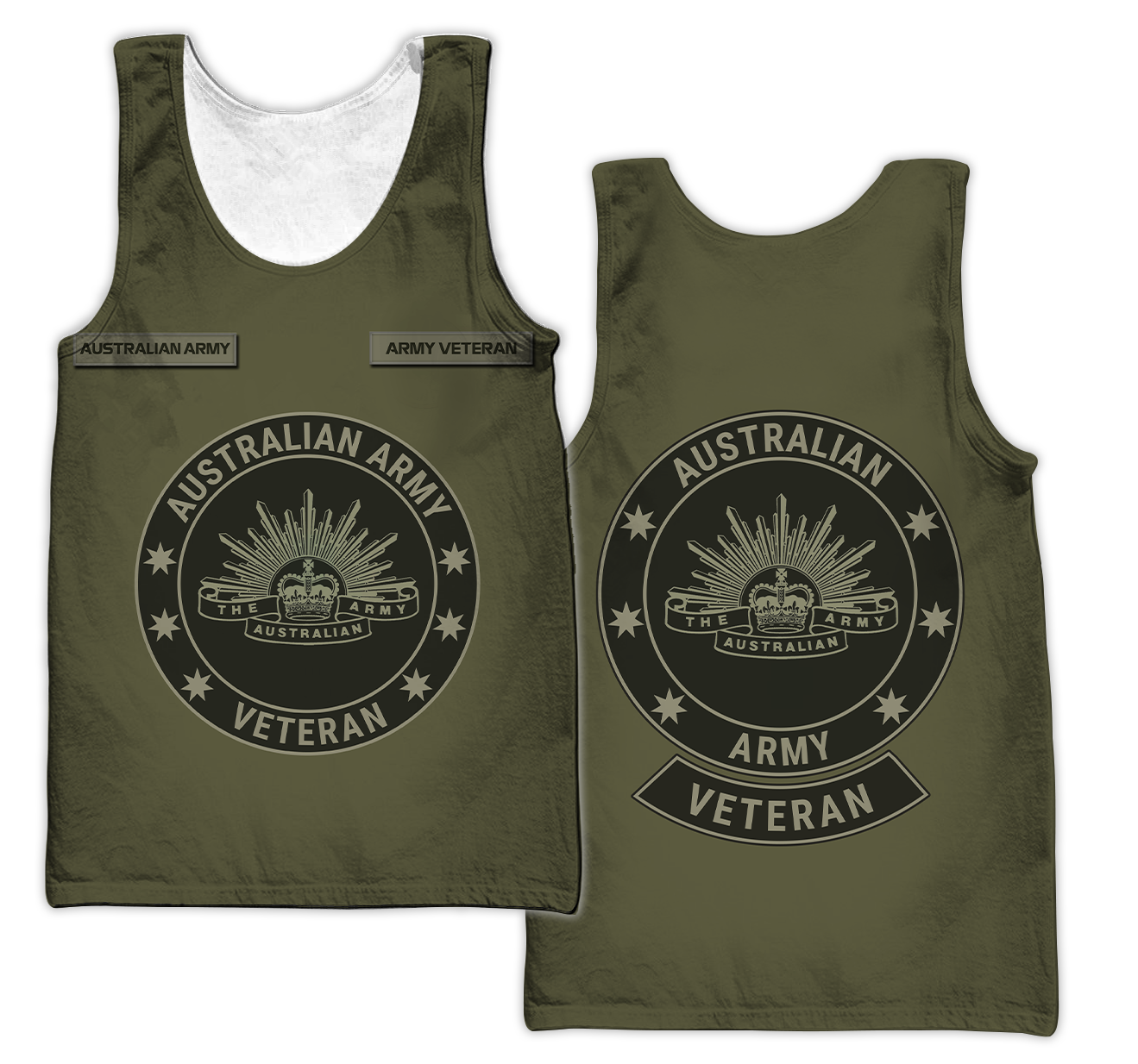 Personalized Australian Army Veteran 3D All Over Printed Unisex Hoodie