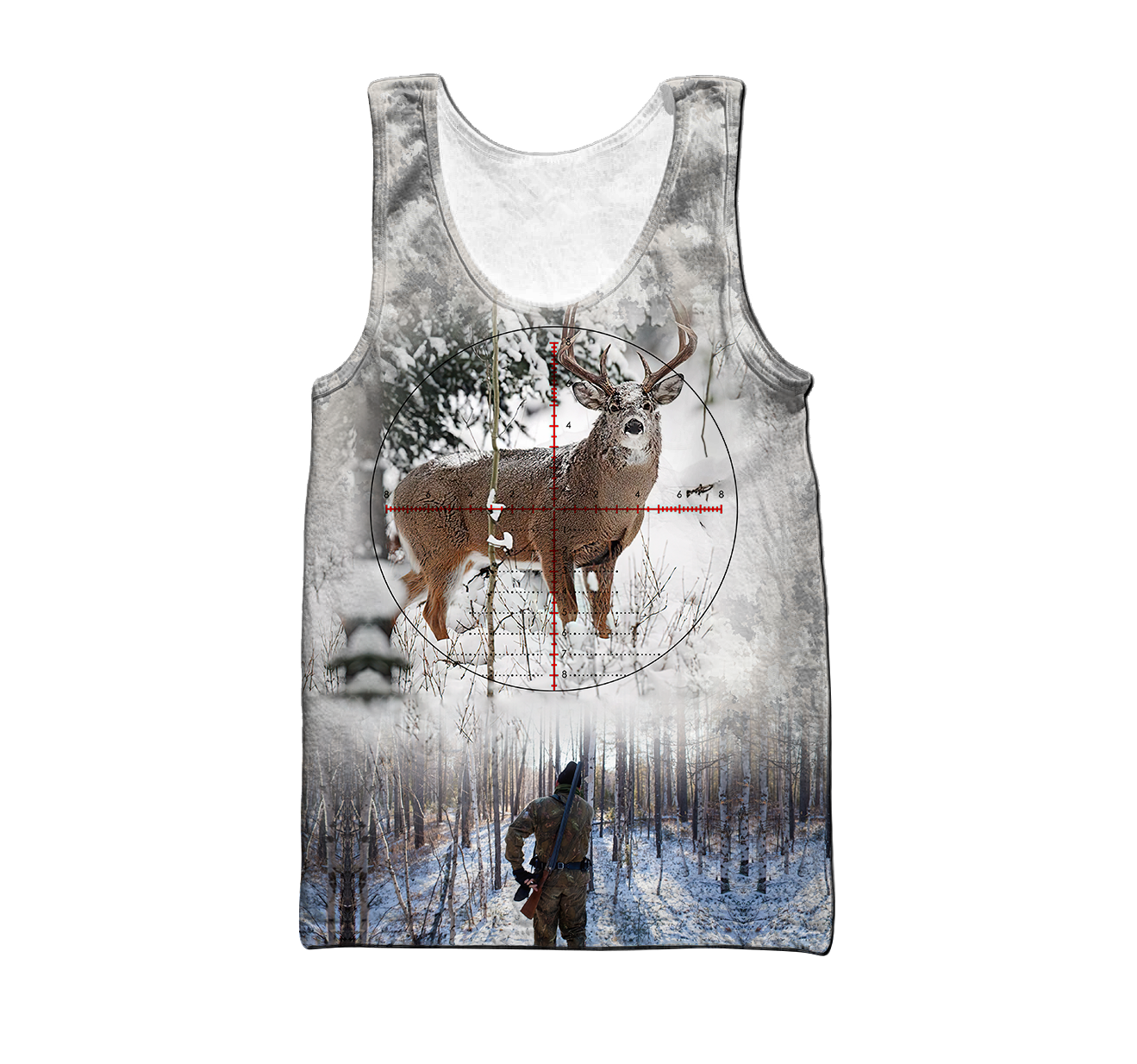 Hunting Deer Snow Camo Unisex Shirts