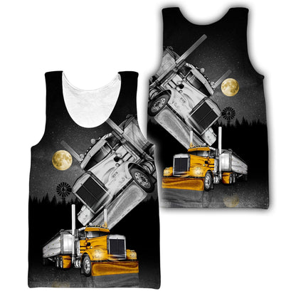 Premium Trucker Personalized Name 3D All Over Printed Unisex Shirts