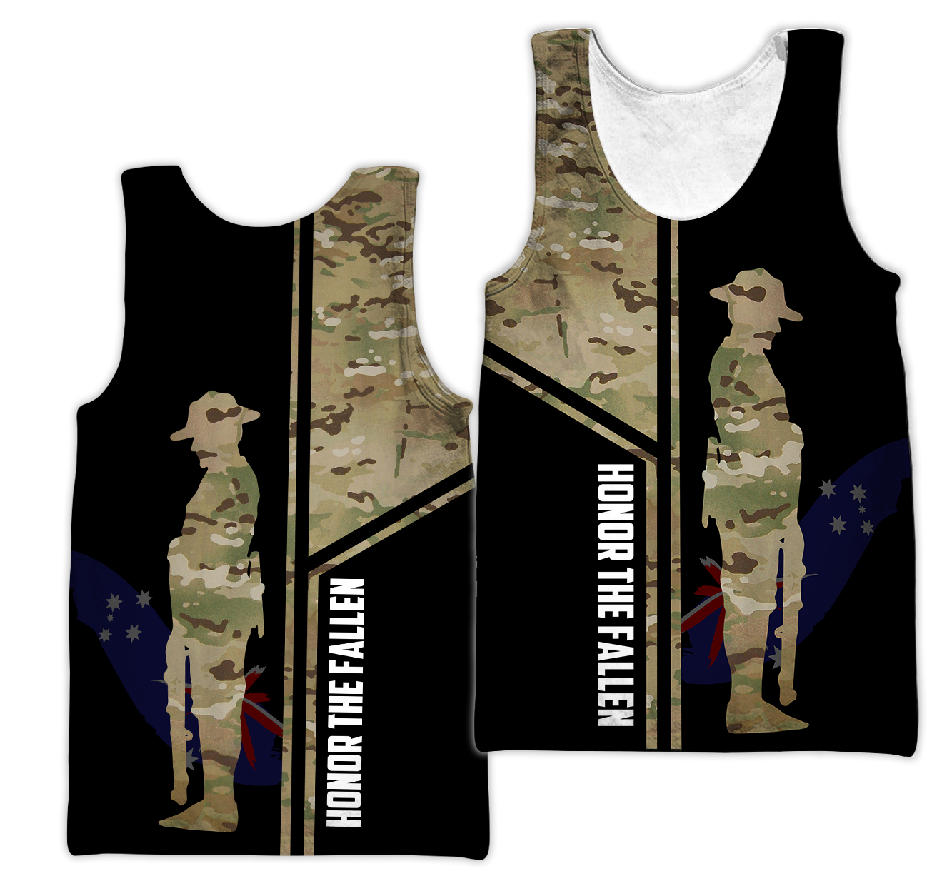 Tmarc Tee Custom name Australia Army Camo 3D Design print shirts ver.2